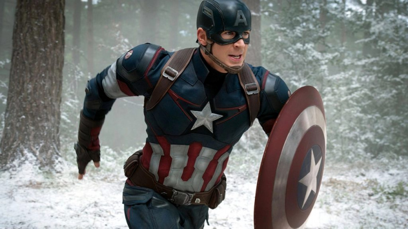  Kriss Evanss kā kapteinis Amerika