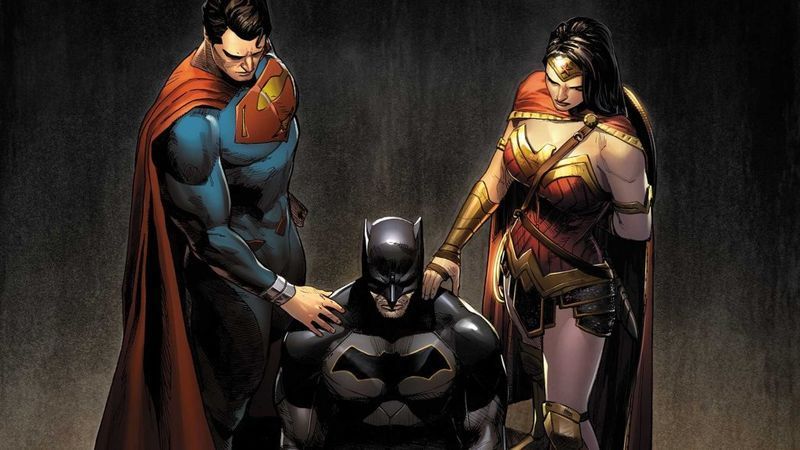 저스티스 리그 대 엄브렐러 아카데미 dc comics 트리니티