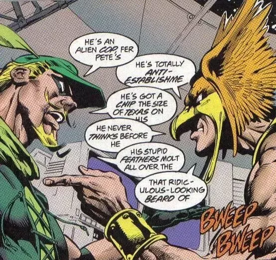   Green Arrow og Hawkman Justice League: 9 rareste komiske vennskap