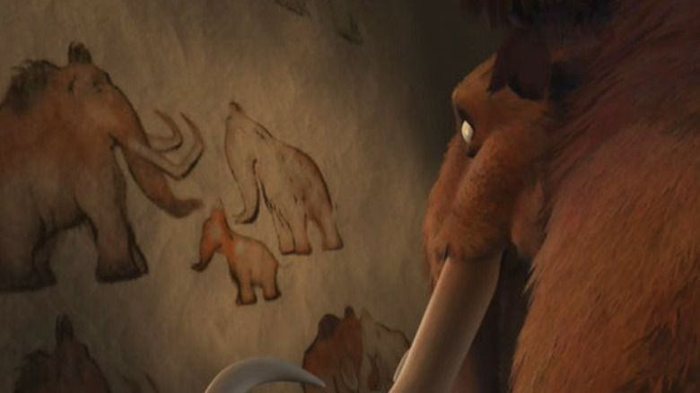 3. Le pitture rupestri molto scure Questa scena era piuttosto oscura e terrificante per i bambini