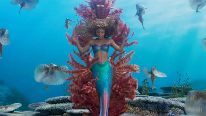   Halle Bailey als Ariel in „Die kleine Meerjungfrau“.