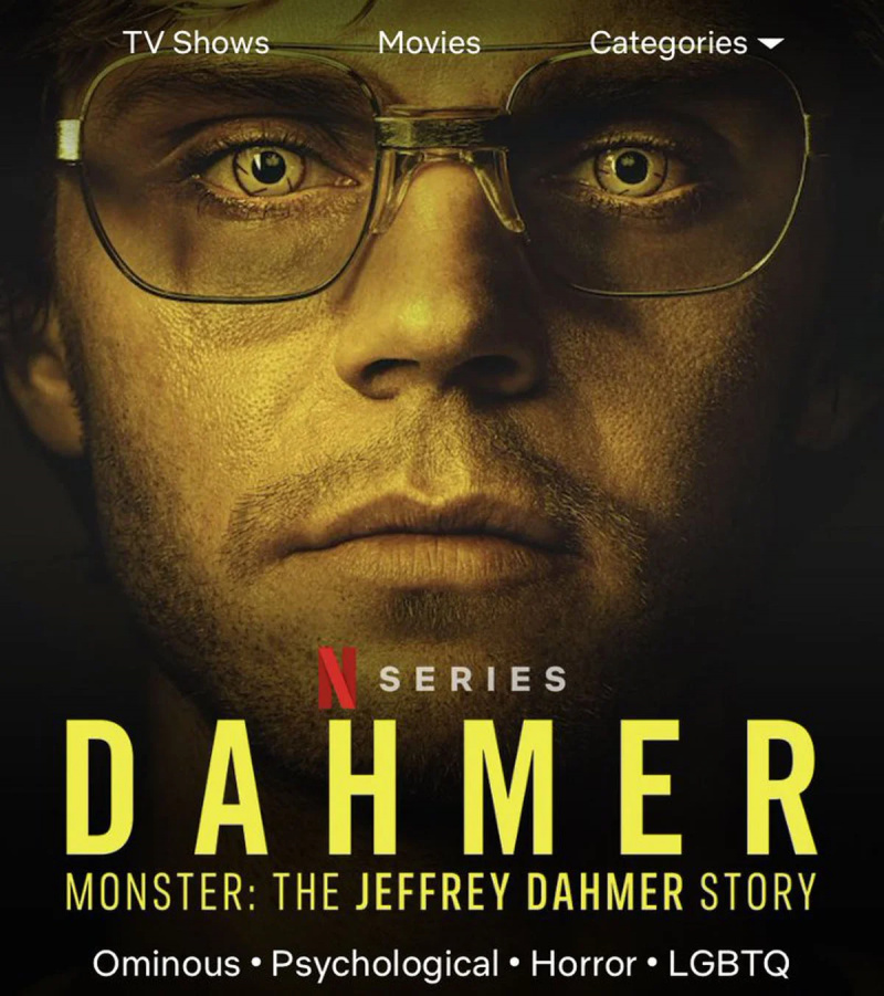   Evan Peters Dahmer sarja 3