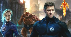   John Krasinski og Emily Blunt Marvel Studios' Fantastic Four
