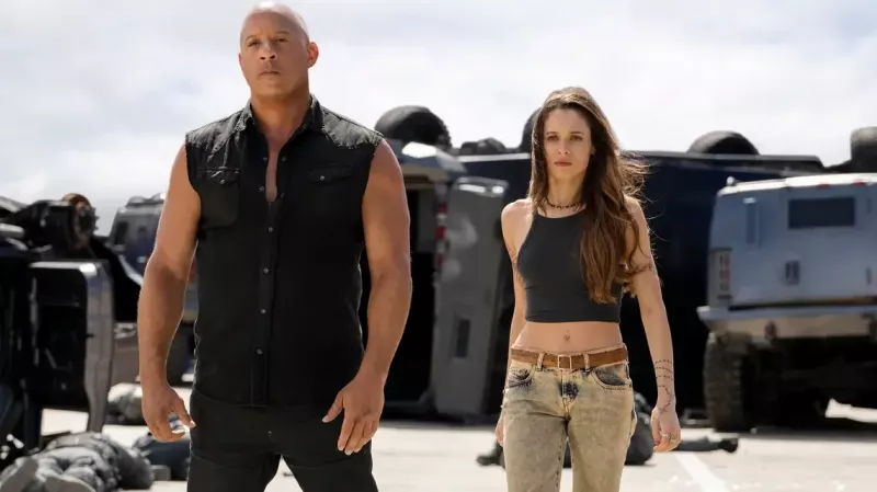   Vin Diesel y Brie Larson en un fotograma de Fast X