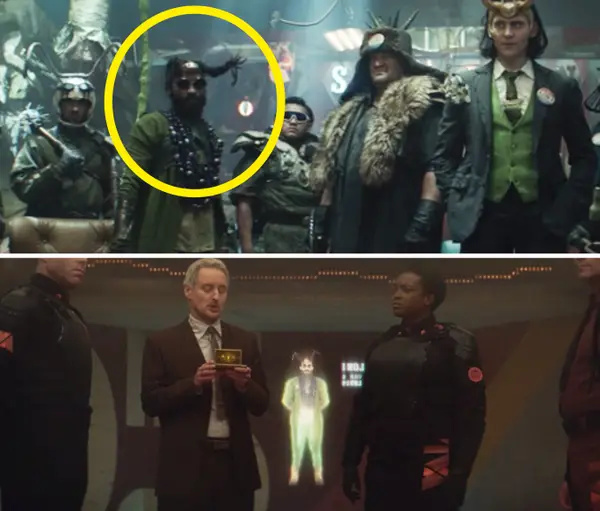   Een Loki-variant versus zijn hologram