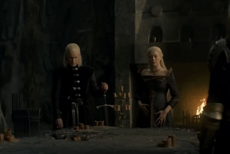   Rhaenyra ir Daemon ruošiasi karui Drakono namų sezono finale