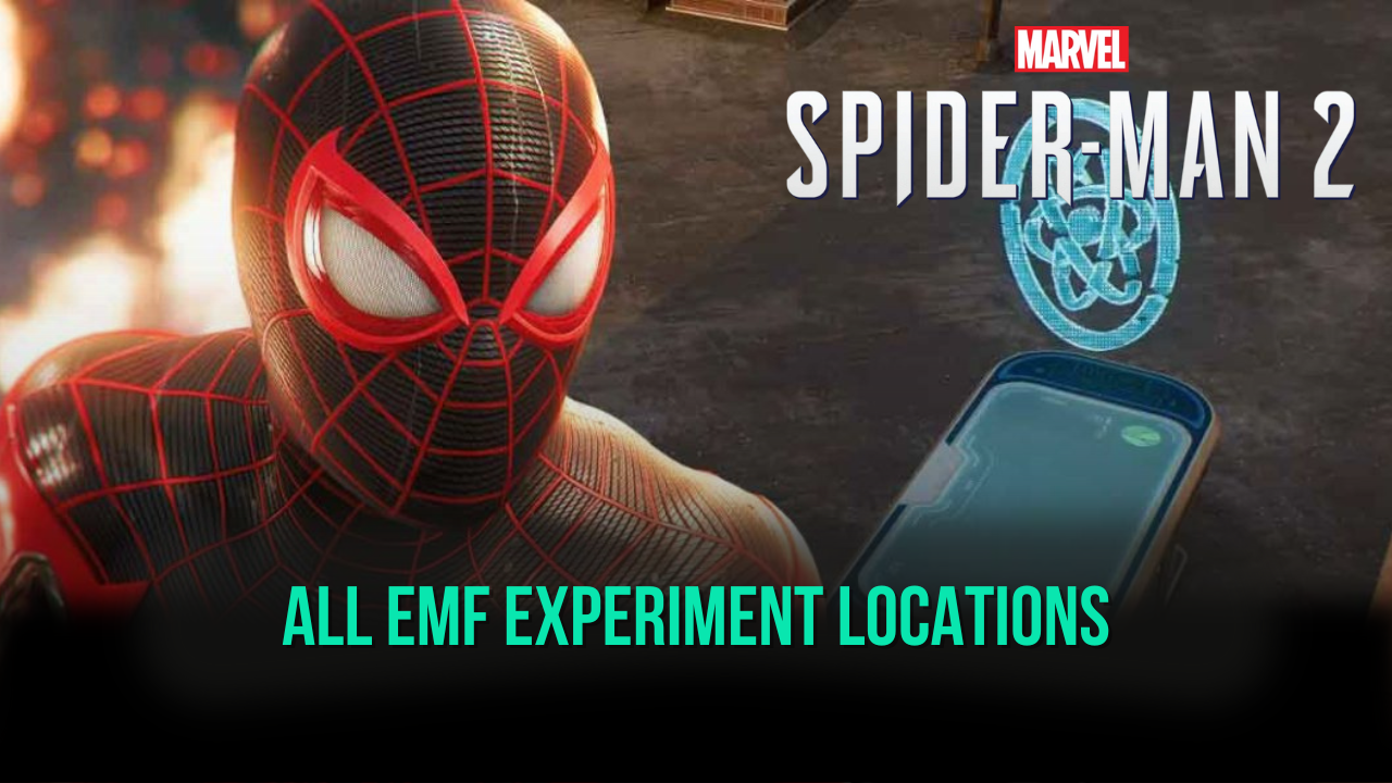 Platser för alla EMF-experiment i Marvels Spider-Man 2