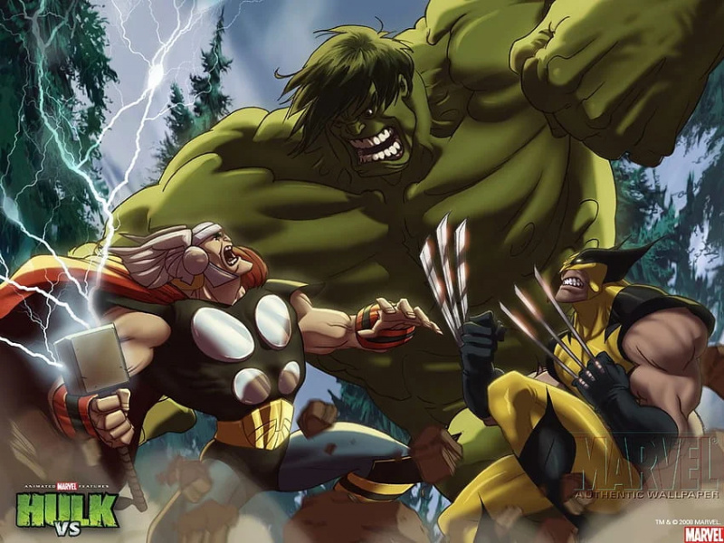   טפט לשולחן העבודה hulk the incredible hulk thor vs hulk