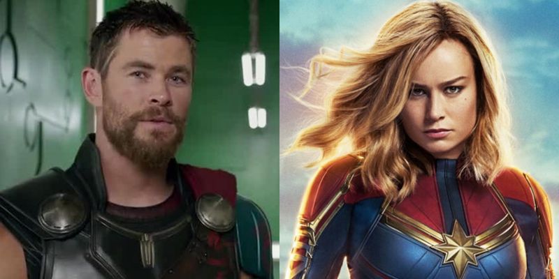 Thor ja kapteeni Marvel MCU Duot