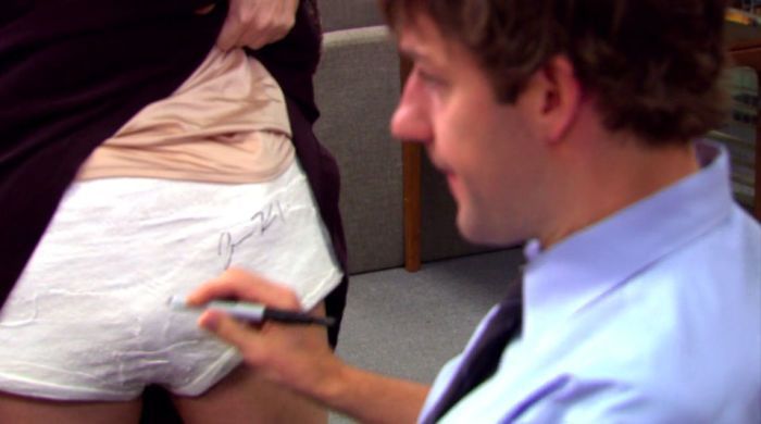 Jim firma a Meredith