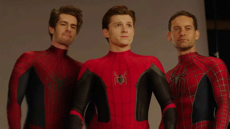   Alle drei Iterationen von Spider-Man in einem einzigen Bild.