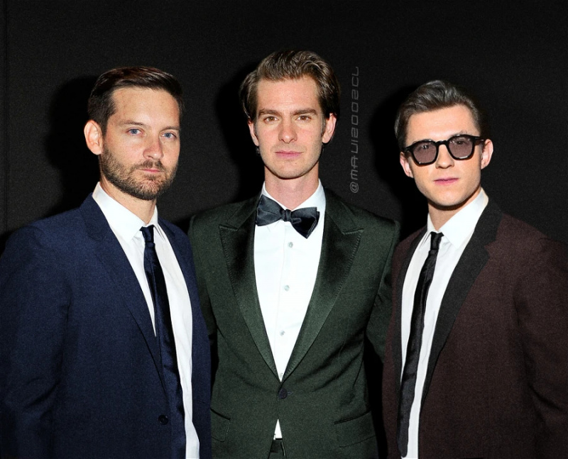   Tobey Maguire, Andrew Garfield e Tom Holland