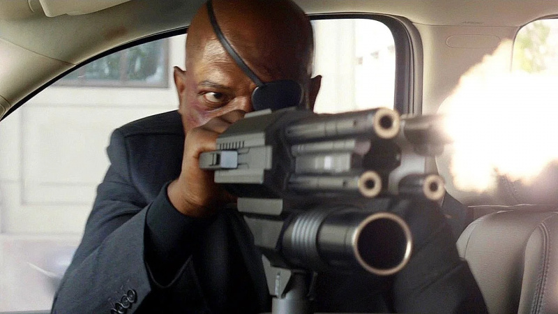   Samuel L Jackson nel ruolo di Nick Fury