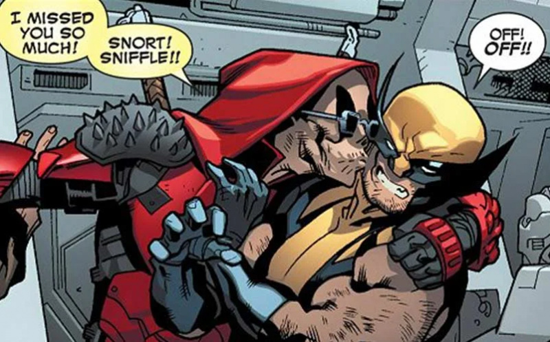   Deadpool y Lobezno's bromance in the comics