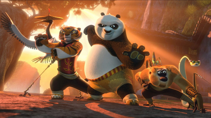   Герои на Kung Fu Panda, анимация на Dreamworks