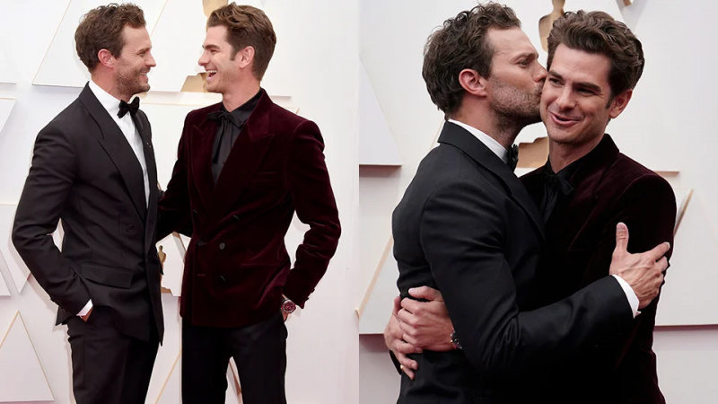   Jamie Dornan und Andrew Garfield bei den Oscars 2022
