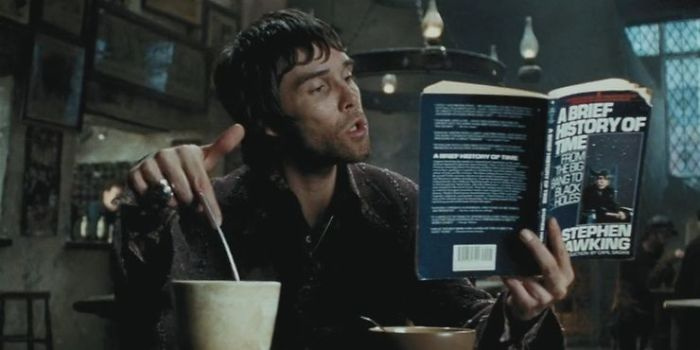  I'Prisoner Of Azkaban,' A Wizard — Played By Stone Roses Frontman Ian Brown — Is Reading Stephen Hawking's 'A Brief History Of Time'