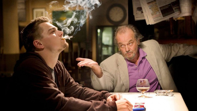   Ο Jack Nicholson και ο Leonardo DiCaprio στο The Departed