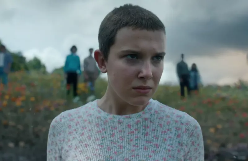   Millie Bobby Brown nel ruolo di Undici in Stranger Things