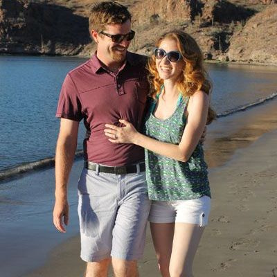   Peter Lanfer avec sa femme Sarah Drew