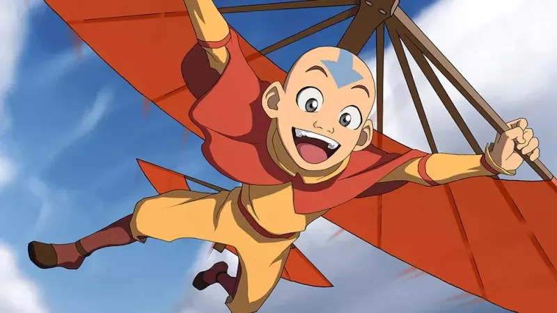   Aang i en stillbild från Avatar: The Last Airbender