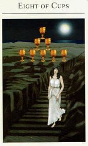 8 of Cups Mythisches Tarot